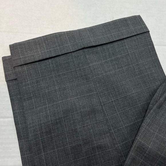 Tom James Custom Tailored Innocenti Men's 45 Blazer 37x28 Gray Blue Plaid Suit - Picture 5 of 9